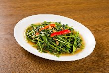 Stir-fried water spinach