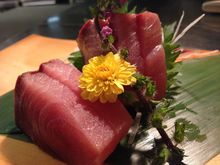Japanese amberjack sashimi