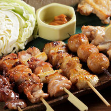 Assorted grilled skewers, 5 kinds