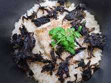 Nodoguro Hagama-cooked rice, Tomewan, Pickles