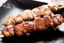 Grilled gizzard skewer