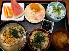 "Fukagawa" miso soup and clam rice bowl