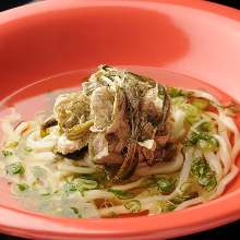 Udon with grated yam and kelp