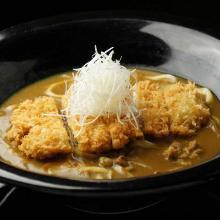 Wheat noodles in a curry broth