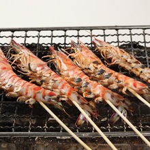 Salted and grilled Japanese tiger prawn