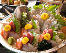 Assorted sashimi, 7 kinds