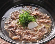 Wheat noodles with meat