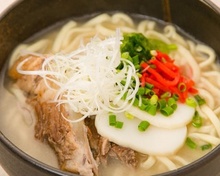 Okinawan noodles with sparerib