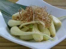 Okinawan rakkyo pickled in salt