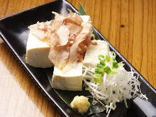 Chilled Okinawan tofu