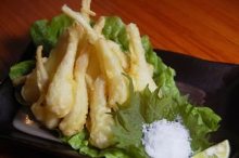 Rakkyo tempura