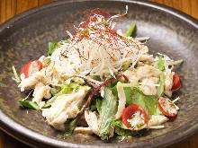 Steamed chicken salad