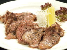 Grilled beef tongue