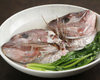 Sea bream head steamed with sake