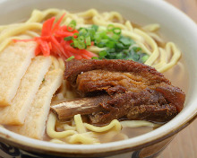 Okinawa soba noodles