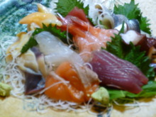 Assorted sashimi