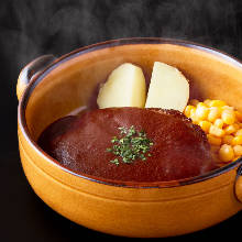 Hamburg steak set meal