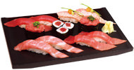 Tuna sushi platter