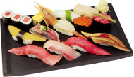 Assorted nigiri sushi