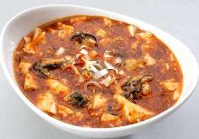 Spicy tofu and ground meat