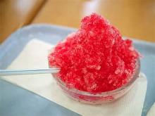 Strawberry shaved ice