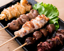 Assorted grilled skewers, 5 kinds