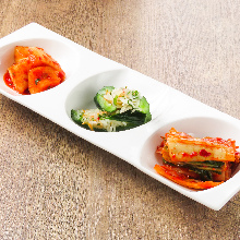 Assorted kimchi, 3 kinds