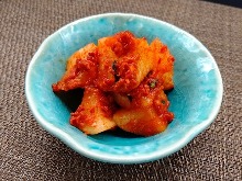 Cubed daikon radish kimchi