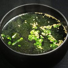 Wakame seaweed soup