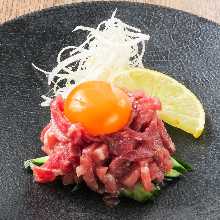 Horse meat tartare