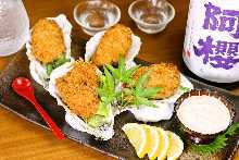 Grilled oysters