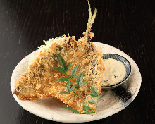 Deep-fried horse mackerel