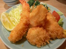 Fried food assortment