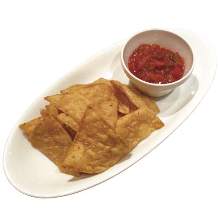 Salsa with tortilla chips