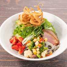 Soba (buckwheat noodles) salad