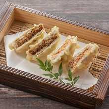 Deep-fried stuffed lotus root