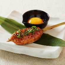 Jidori chicken tsukune skewers