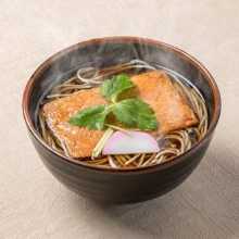 Buckwheat noodles with sweet fried tofu