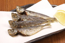 Fried small horse mackerel