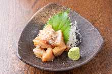 Sesame-flavored amberjack