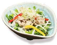 Kurobuta pork shabu-shabu salad