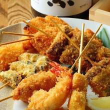 Assorted deep-fried skewers, 5 kinds