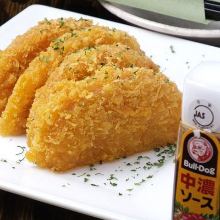 Deep-fried ham