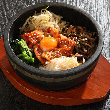 Stone grilled bibimbap