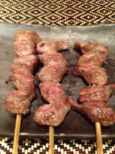 Grilled gizzard skewer