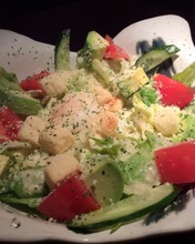 Caesar salad with slow-poached egg