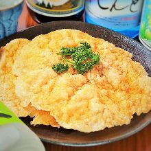 Chicken senbei (rice cracker)