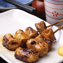 Grilled pork skewer