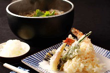 Buckwheat noodles with tempura