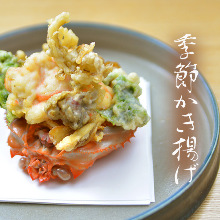 Tempura fritters of the season